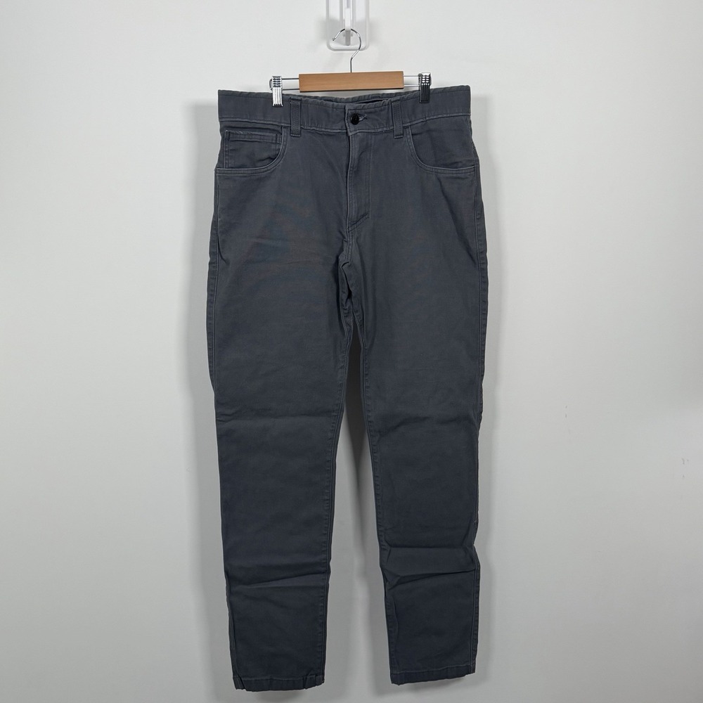 Origin Jeans Mens 34x34 Gray Striaght Fit Stretch Waist Denim Pants Made In USA